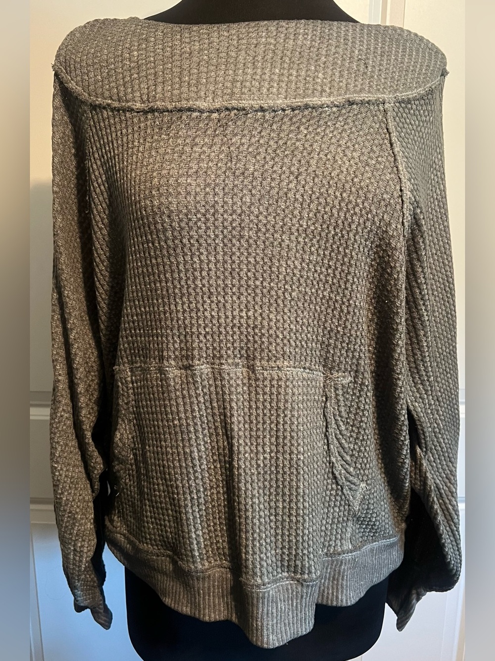 Women’s We The Free Westend Pullover in Olive Green - Picture 2 of 4